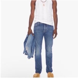 MOTHER The Neat "Make It a Double" Button-Fly Jeans Size 32